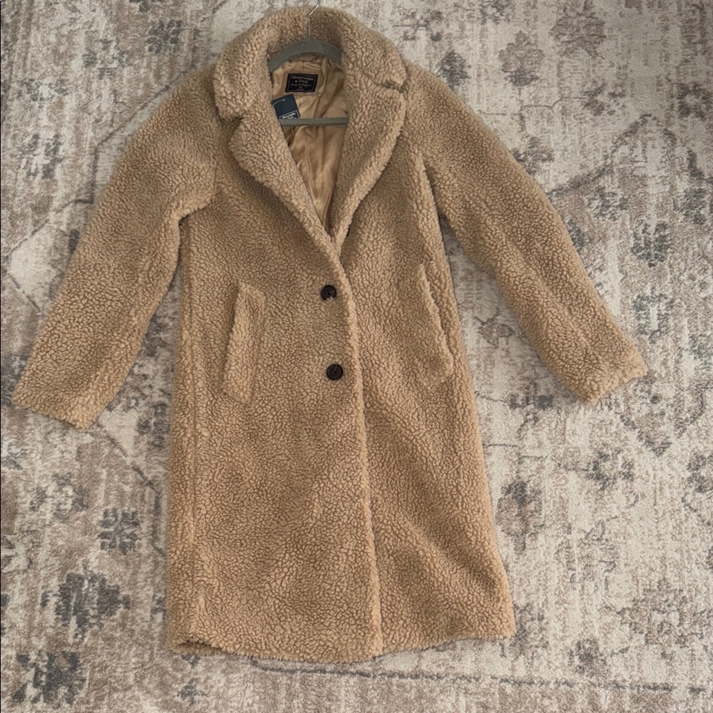 Abercrombie & Fitch Camel Teddy Jacket